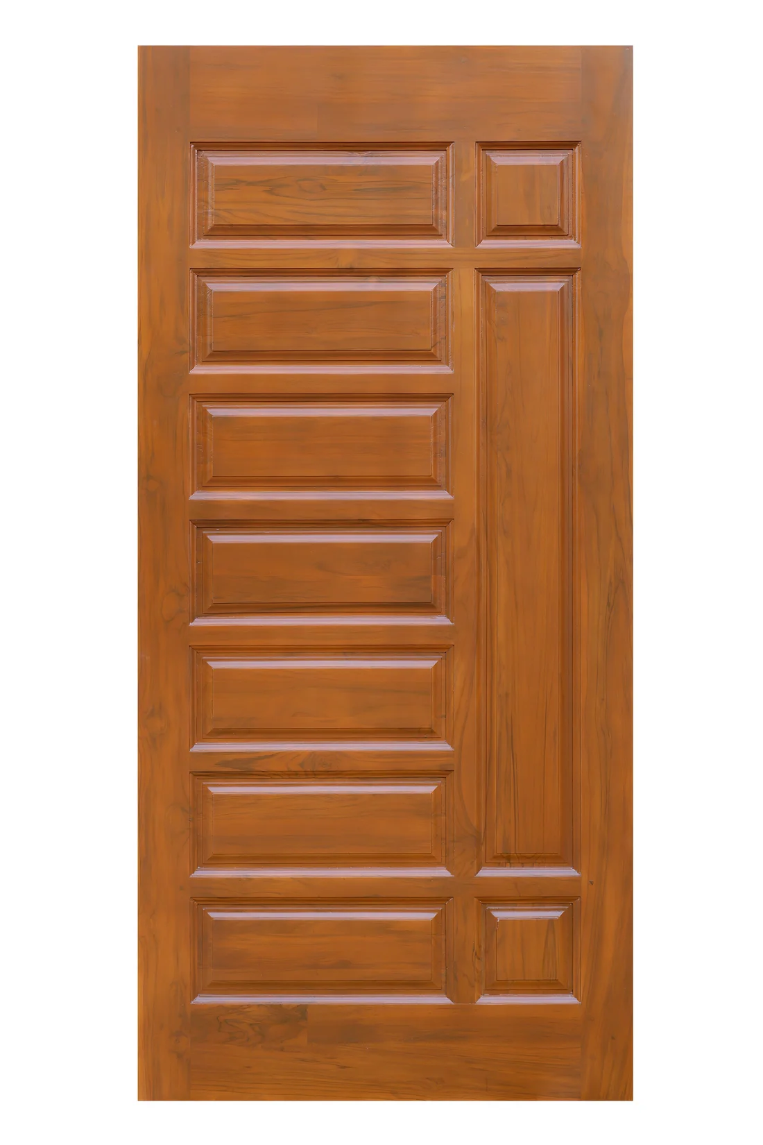 Teak door panel detail