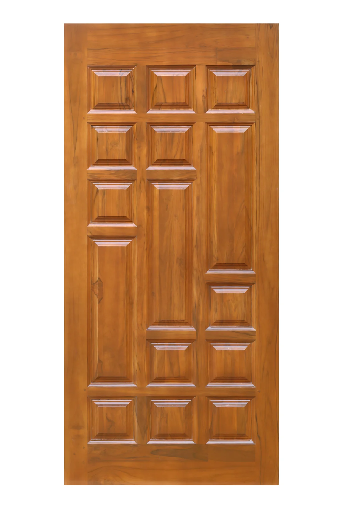 Teak door detail