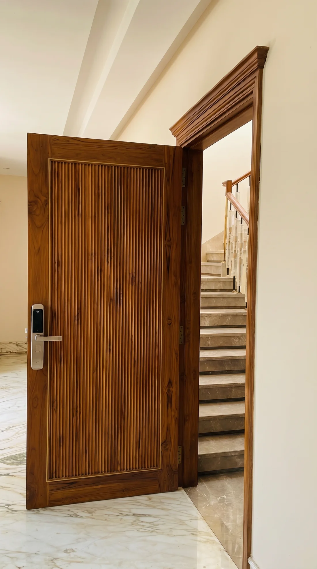 Solid teak door