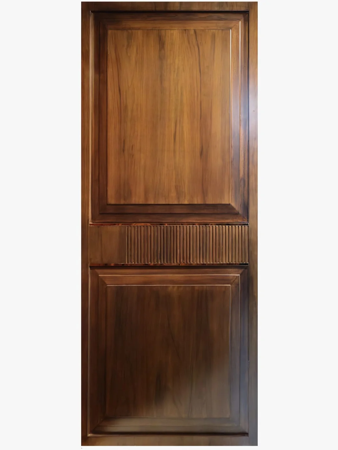 Teak door panel detail