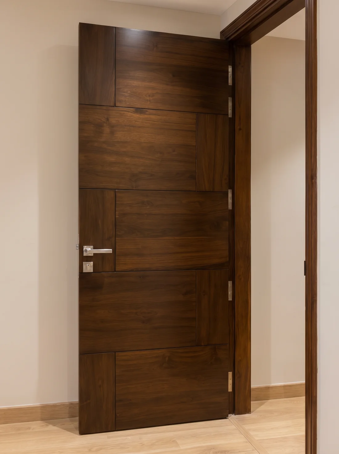 Veneer door finish