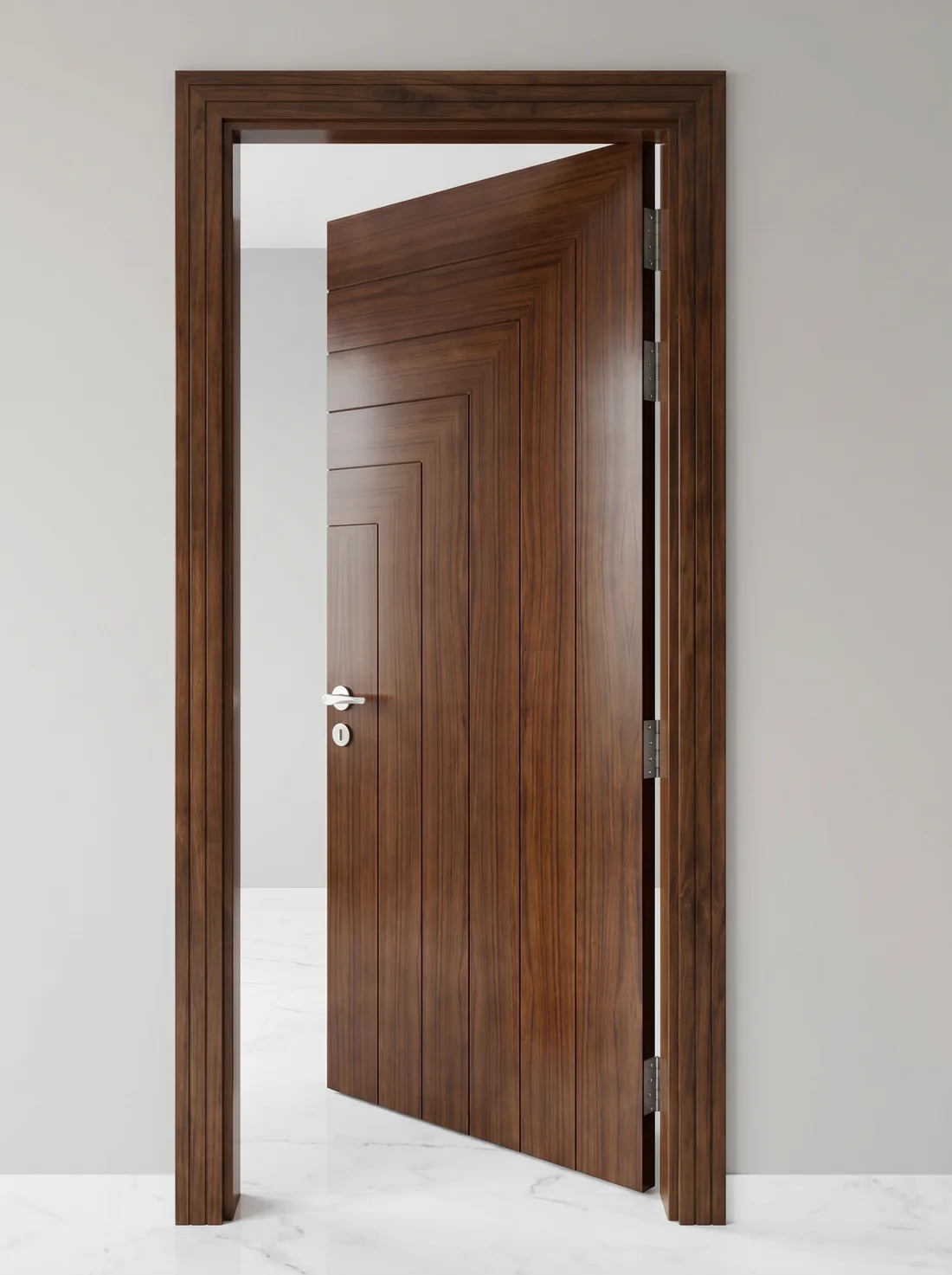 Veneer door in a home