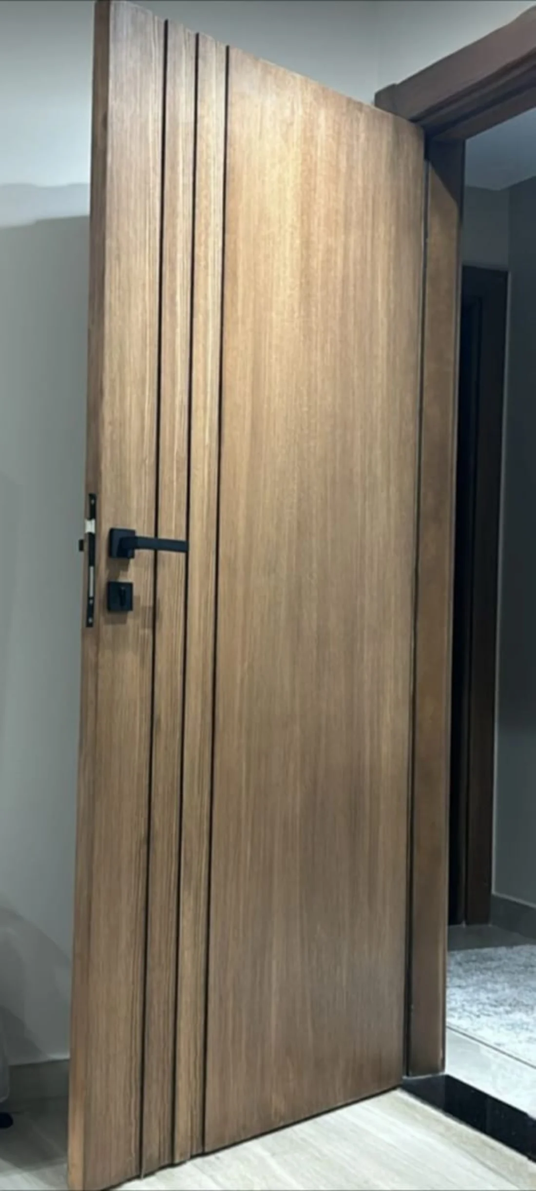 Veneer door in a home