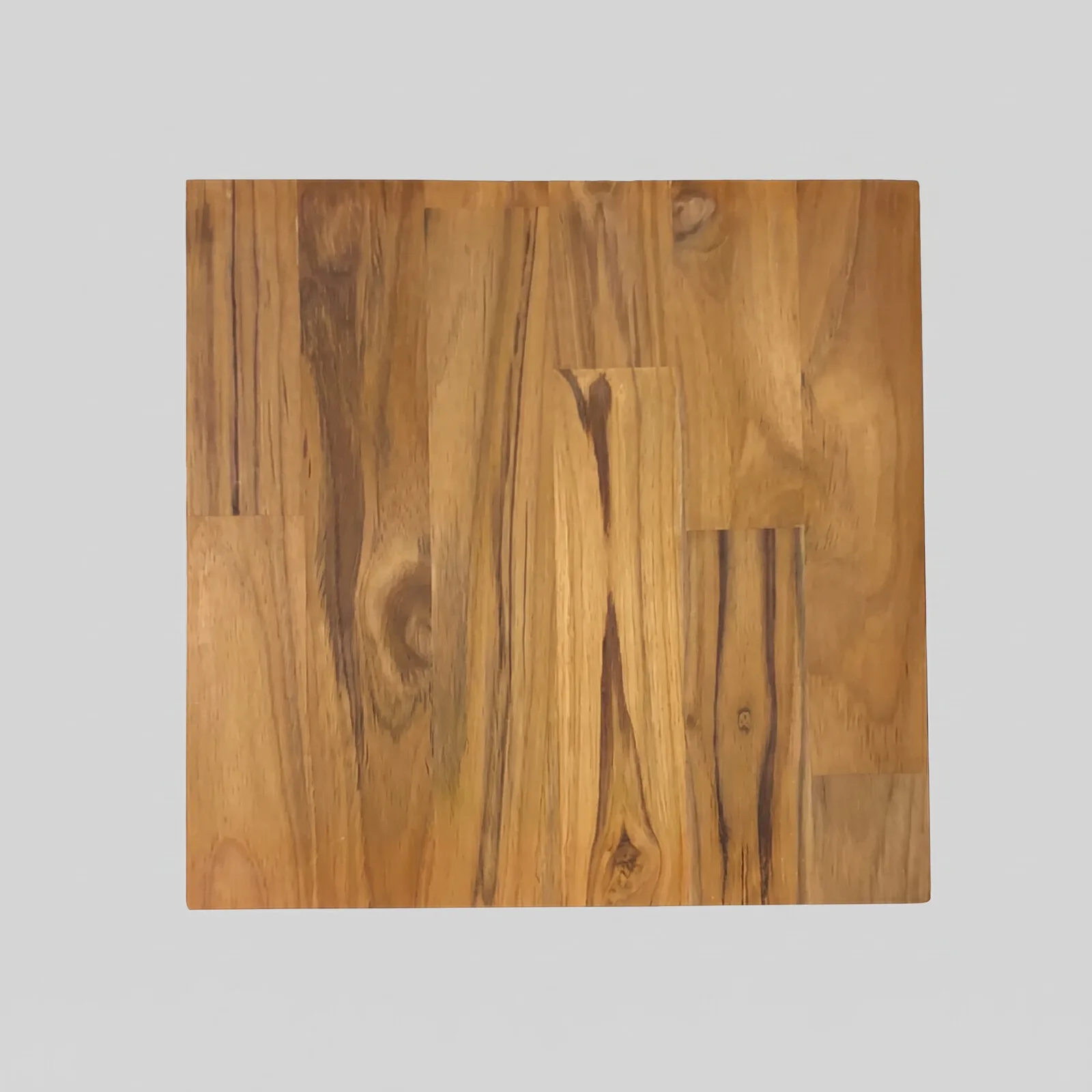 Teak finger-joint board surface detail